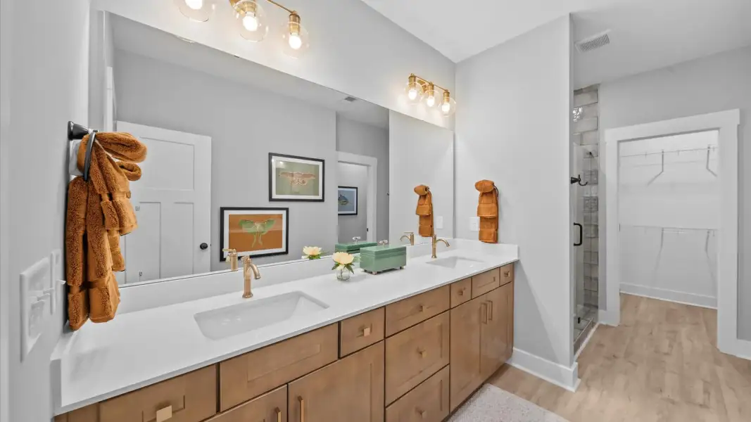 Furnished interior view inside a new home in Village at Midway, Anderson (Image 19).