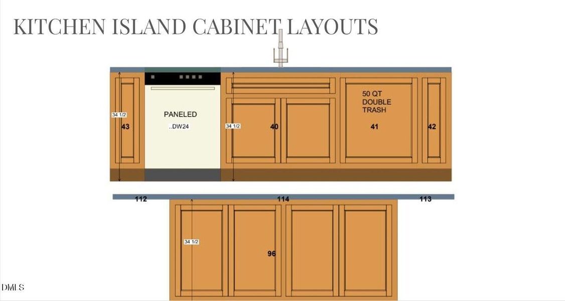 Kitchen Island Cabinet Layouts 11