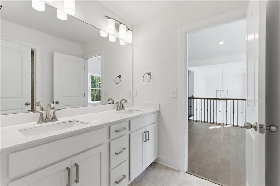 Furnished interior view inside a new home in The Estates at Hurricane Pointe, Douglasville (Image 15).