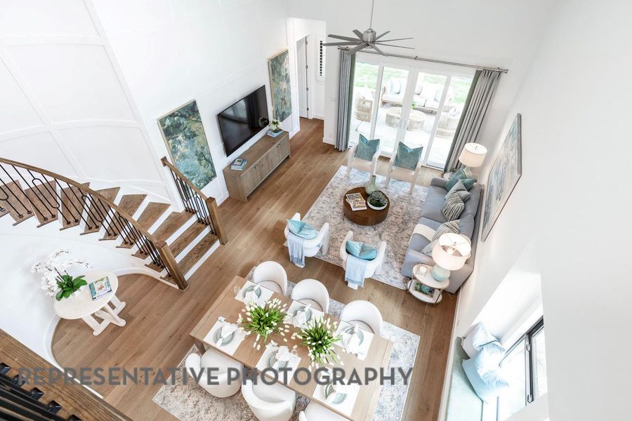 Furnished interior view inside a new home in , Lago Vista (Image 9).