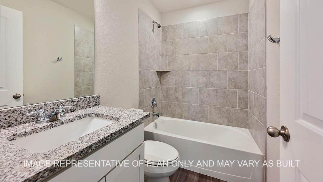 Furnished interior view inside a new home in Southern Pointe, College Station (Image 6).