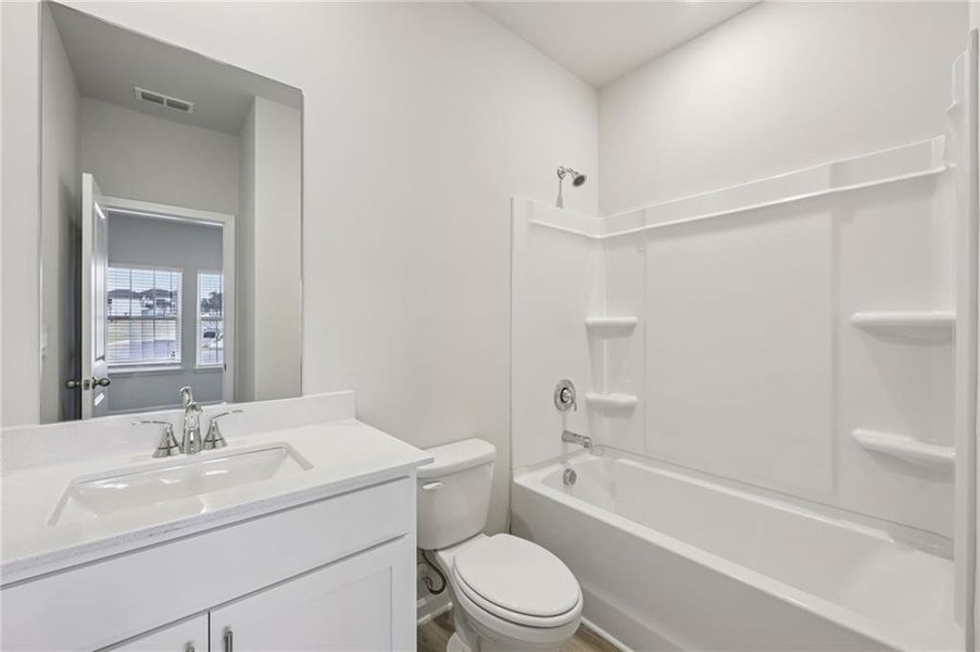 Furnished interior view inside a new home in Parkside at Grayson, Grayson (Image 6).