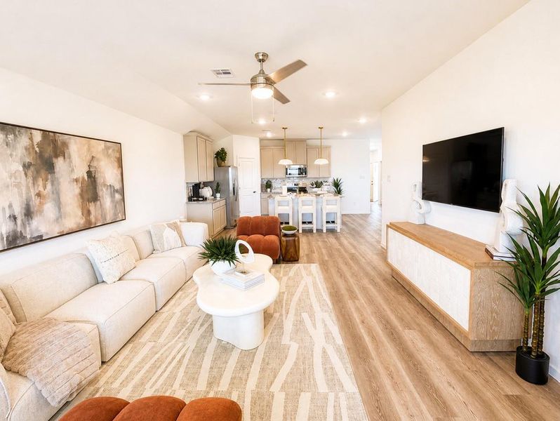 Furnished interior view inside a new home in , Houston (Image 16).