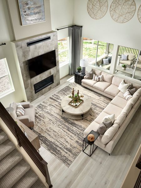 Representative furnished interior of a home built from the 4036 by Tri Pointe Homes in Reunion, Commerce City (Image 8).