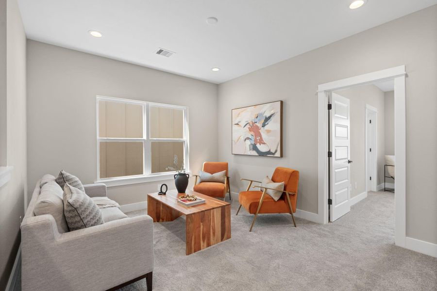 Furnished interior view inside a new home in , Houston (Image 37).