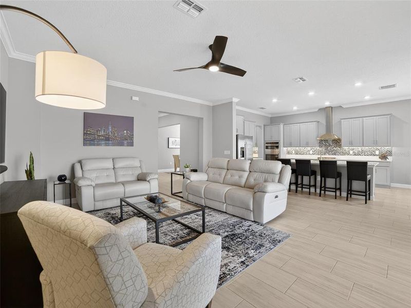 Furnished interior view inside a new home in , Parrish (Image 42).