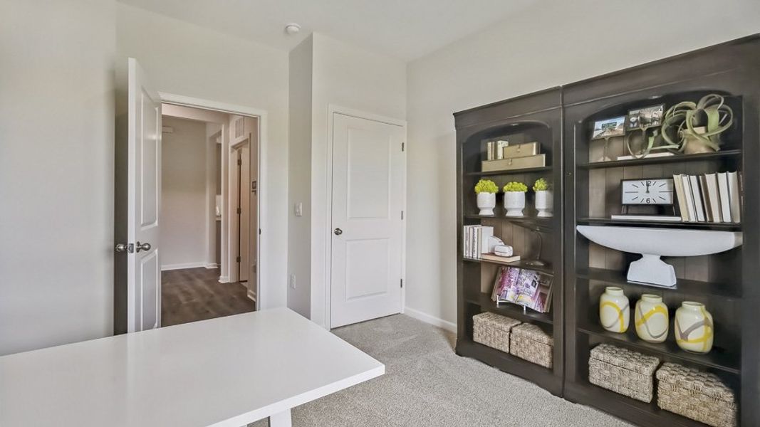 Representative furnished interior of a home built from the CALI by D.R. Horton in The Reserve at Prestleigh, Wake Forest (Image 11). Representative furnished interior of a home built from the CALI by D.R. Horton in The Reserve at Prestleigh, Wake Forest (Image 11).