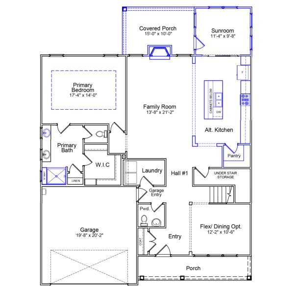 2D floor plan layout of this home in Scotts Hill Village, Wilmington, NC (Image 2). 2D floor plan layout of this home in Scotts Hill Village, Wilmington, NC (Image 2).