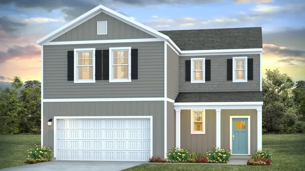 Representative exterior photo of a completed home built from the Arden by D.R. Horton in Caspian Ridge, Richlands, NC (Image 14). Representative exterior photo of a completed home built from the Arden by D.R. Horton in Caspian Ridge, Richlands, NC (Image 14).