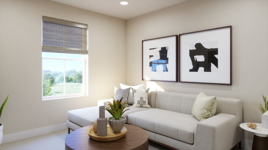 Representative furnished interior of a home built from the 2402 by Risewell Homes in Harvest Crossing, Aurora (Image 11). Representative furnished interior of a home built from the 2402 by Risewell Homes in Harvest Crossing, Aurora (Image 11).