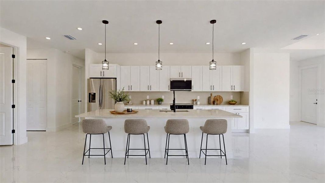 Furnished interior view inside a new home in , Punta Gorda (Image 8).