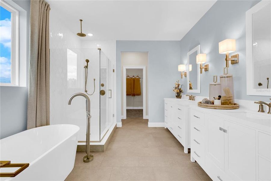 Furnished interior view inside a new home in , Winter Garden (Image 17). Furnished interior view inside a new home in , Winter Garden (Image 17).