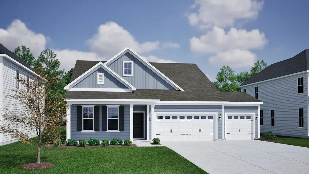 Representative exterior photo of a completed home built from the Elliott - Vanguard Collection by Mungo Homes in Grand Park, Leland, NC (Image 7). Representative exterior photo of a completed home built from the Elliott - Vanguard Collection by Mungo Homes in Grand Park, Leland, NC (Image 7).