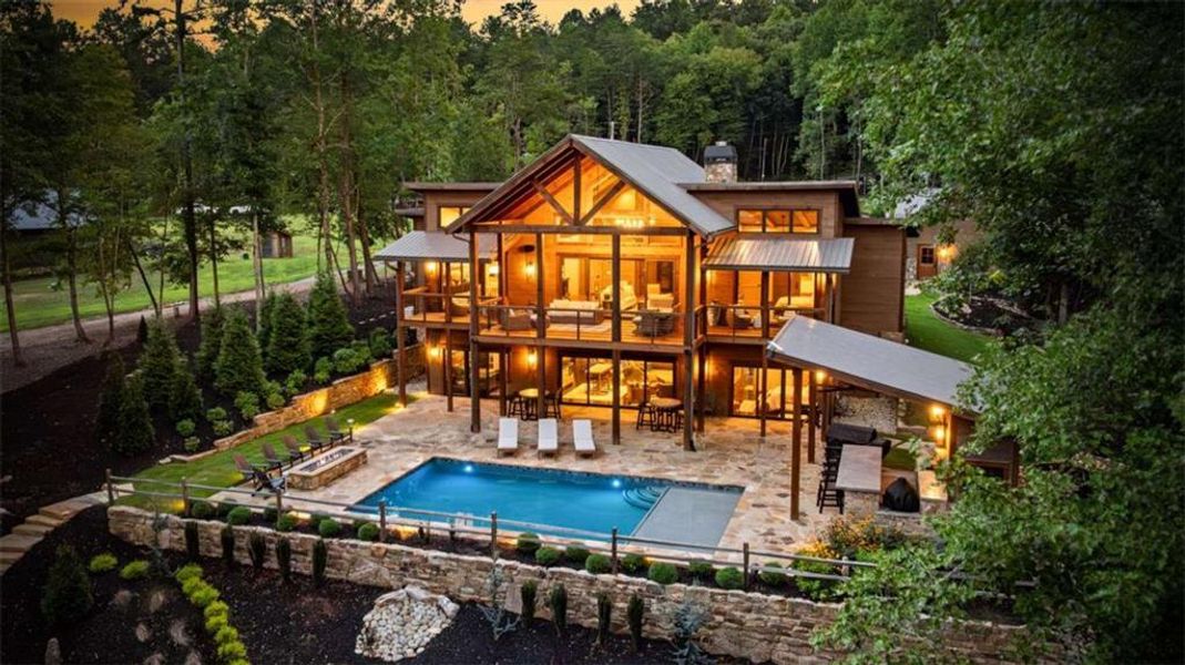 Front exterior of a new home in , Epworth, GA, highlighting curb appeal (Image 21).