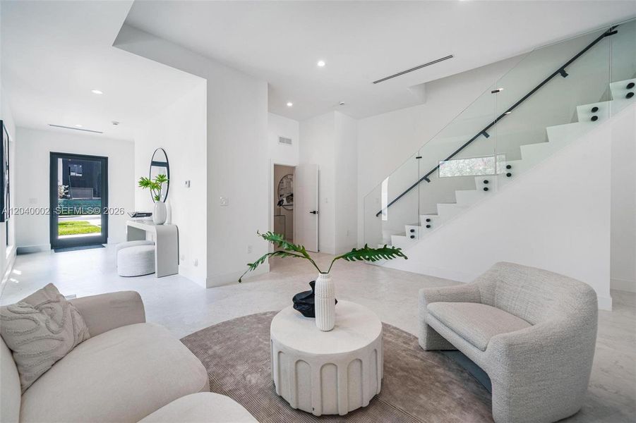 Furnished interior view inside a new home in , Miami (Image 8).