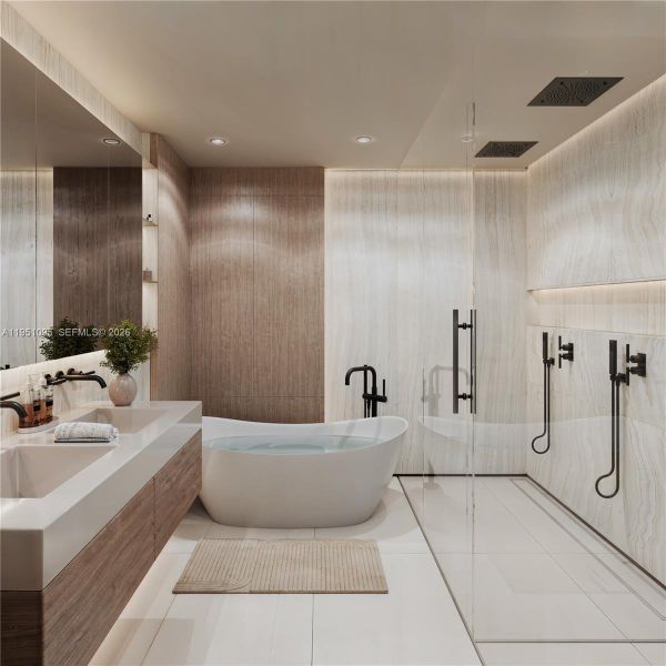 Furnished interior view inside a new home in , Bay Harbor Islands (Image 8).