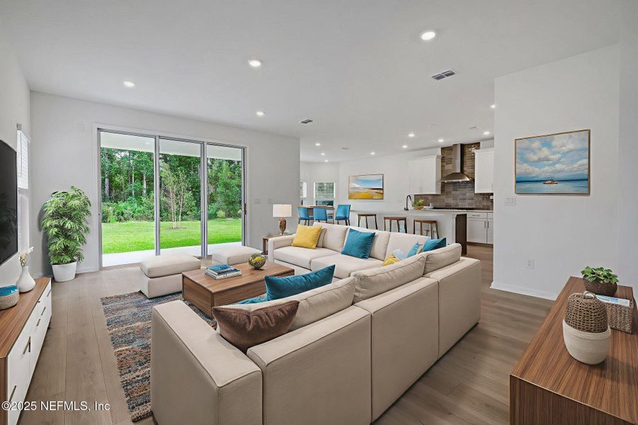 Furnished interior view inside a new home in Brook Forest - Single Family Homes, St. Augustine (Image 11). Furnished interior view inside a new home in Brook Forest - Single Family Homes, St. Augustine (Image 11).
