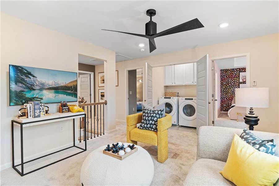 Furnished interior view inside a new home in Northcroft, Lawrenceville (Image 8).