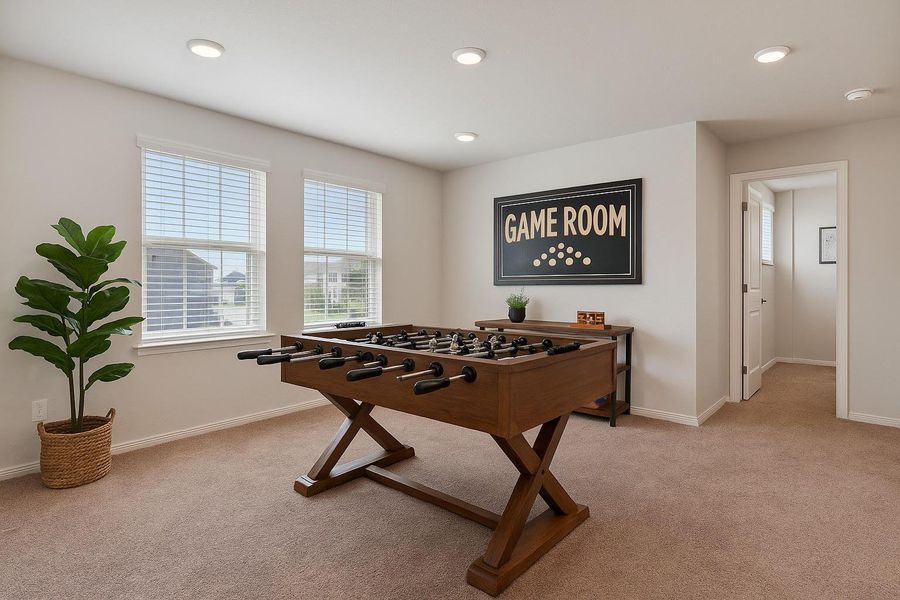 Furnished interior view inside a new home in Carlson Place, Georgetown (Image 3).