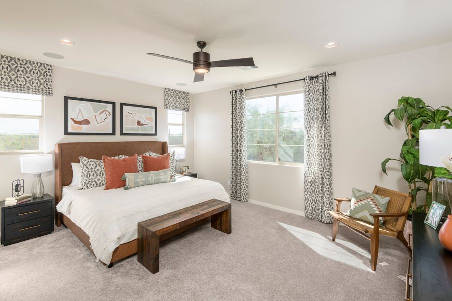 Representative furnished interior of a home built from the Shiloh by Beazer Homes in Acacia Foothills at Estrella: Acacia Foothills II, Goodyear (Image 10).