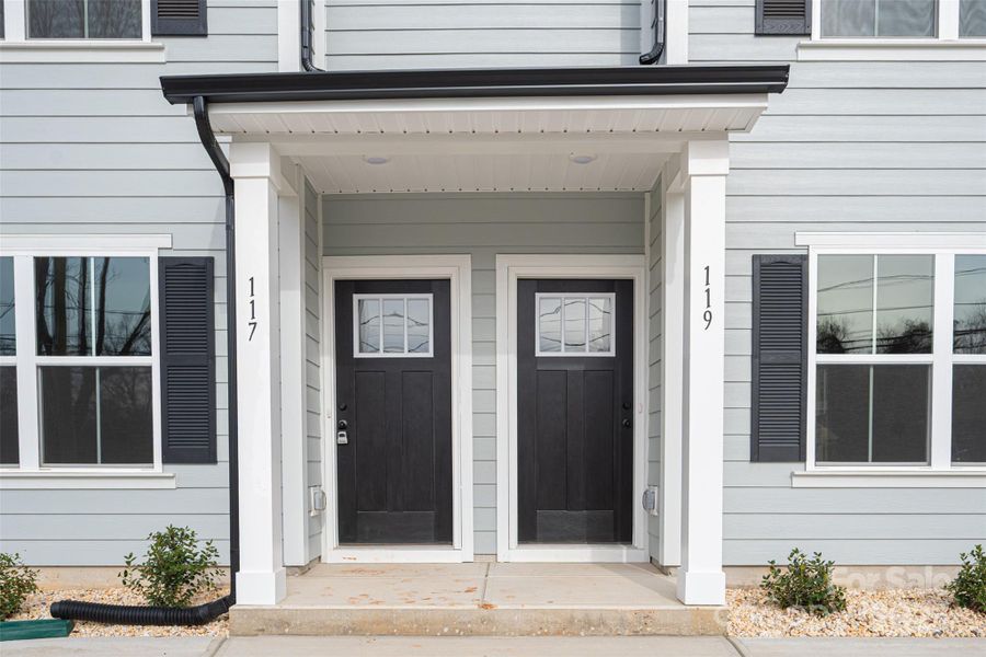 Exterior details and patio area of a home in , Hickory (Image 15).