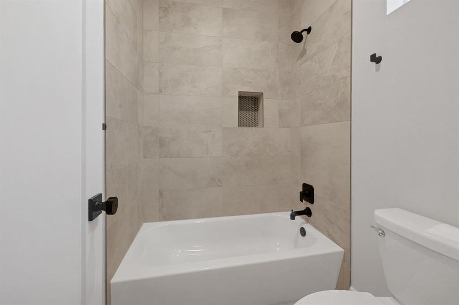 Combo shower tub*Picture from another home built by Builder of exact floorplan