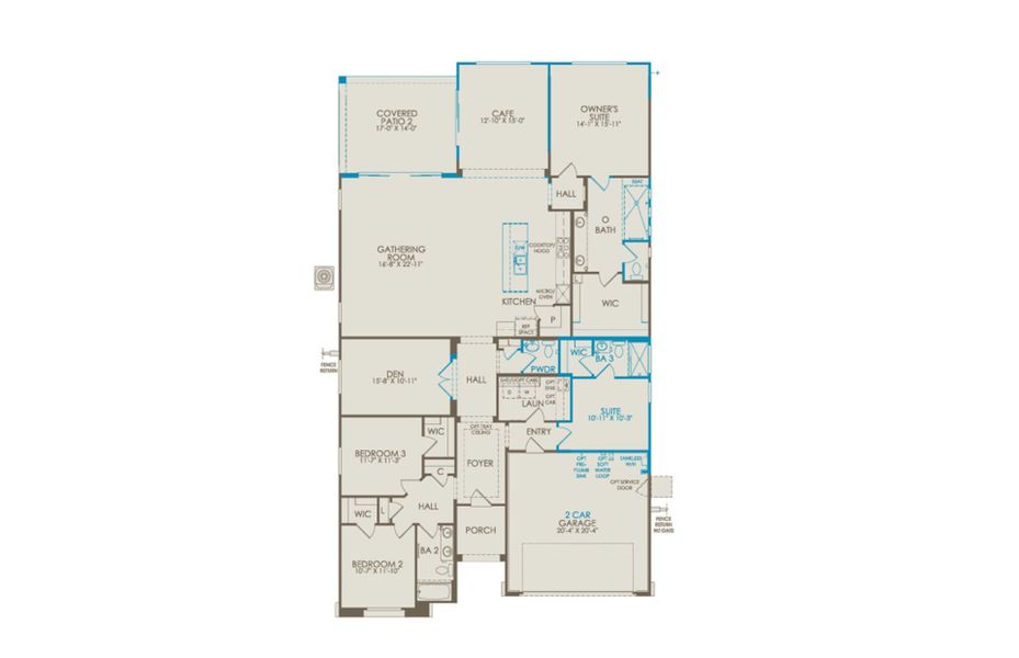 2D floor plan layout of this home in Vistoso Canyon Estates, Oro Valley, AZ (Image 4). 2D floor plan layout of this home in Vistoso Canyon Estates, Oro Valley, AZ (Image 4).