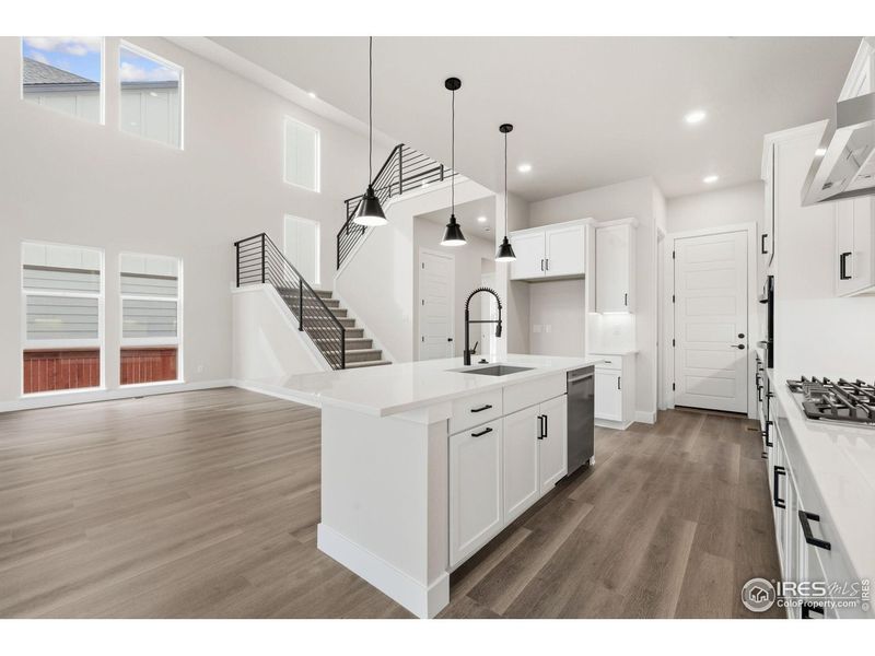 Furnished interior view inside a new home in Festival at RainDance, Windsor (Image 7).