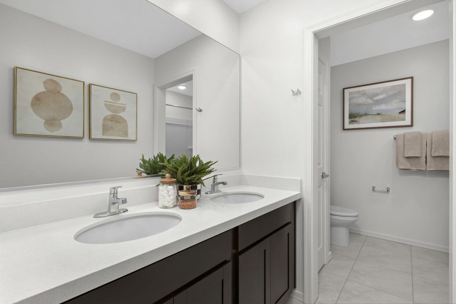 Representative furnished interior of a home built from the Toffee by Mattamy Homes in Baker Farms, Phoenix (Image 18).