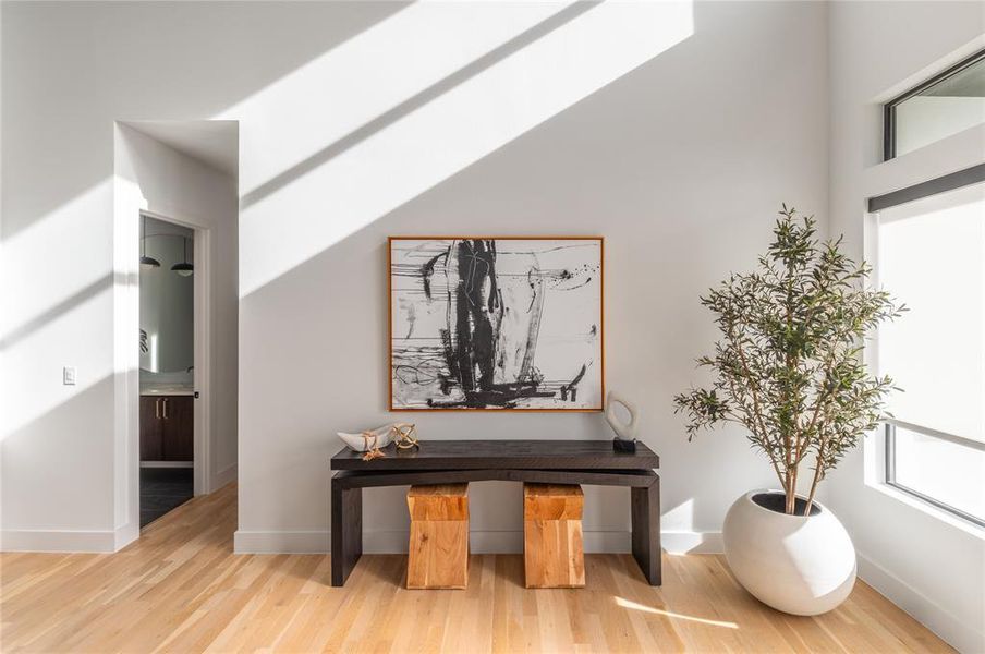 Furnished interior view inside a new home in , Dallas (Image 15).