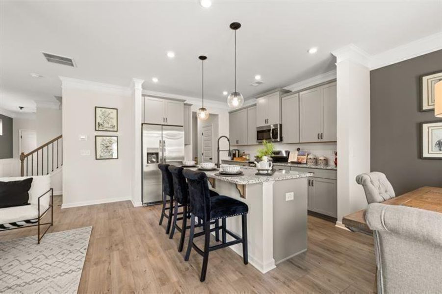 Furnished interior view inside a new home in Jameson Towns, Villa Rica (Image 6).