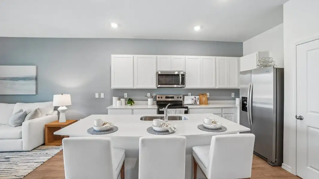 Furnished interior view inside a new home in Angeline Townhomes, Land O' Lakes (Image 13).