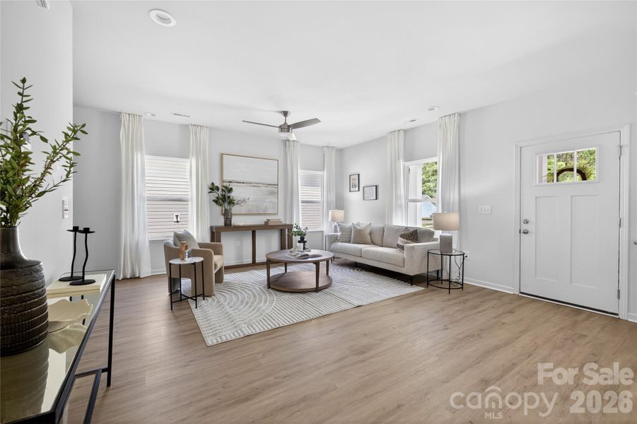 Furnished interior view inside a new home in , Charlotte (Image 11).