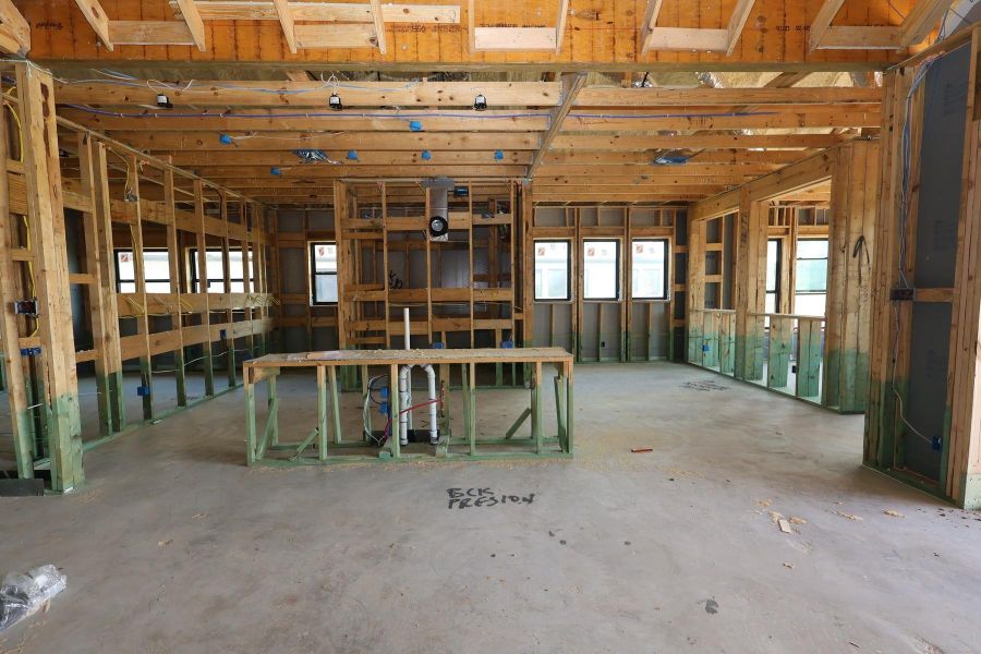 In-progress construction of a new home in ARTAVIA - Parkview Collection, Conroe, TX (Image 7).