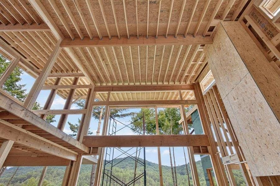 In-progress construction of a new home in , Cherry Log, GA (Image 9).
