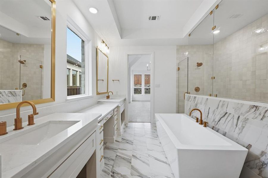 Furnished interior view inside a new home in StarView, Prosper (Image 11).