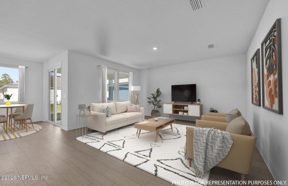 Furnished interior view inside a new home in Hyland Trail, Green Cove Springs (Image 8).