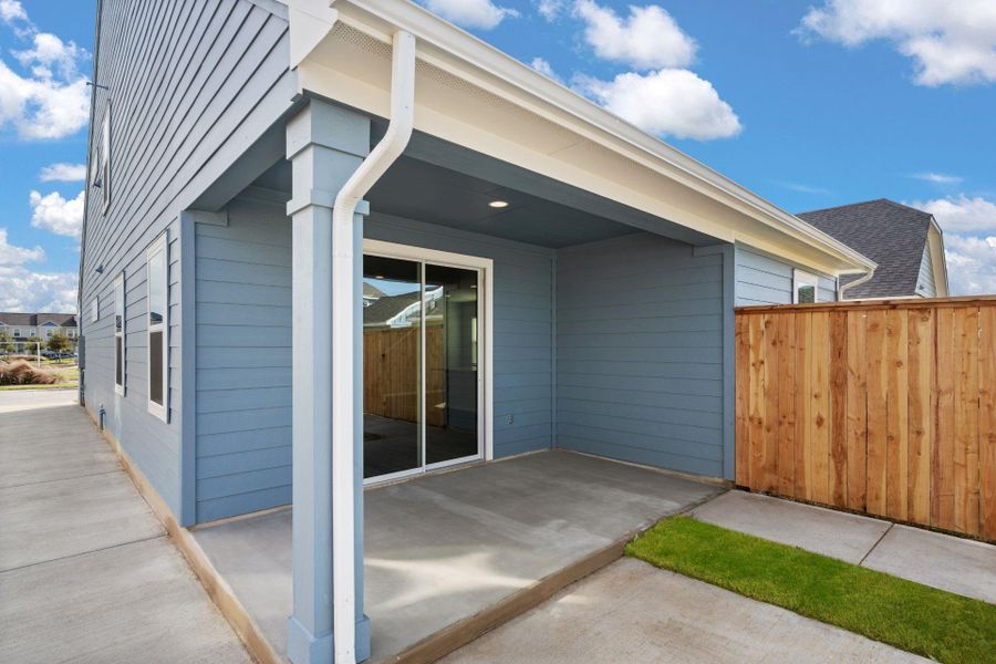 Rear Covered Patio