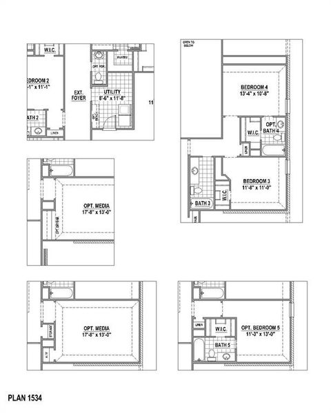2D floor plan layout of this home in Wildridge, Oak Point, TX (Image 4).