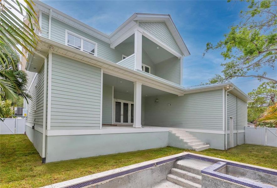 Exterior details and patio area of a home in , Tampa (Image 33). Exterior details and patio area of a home in , Tampa (Image 33).