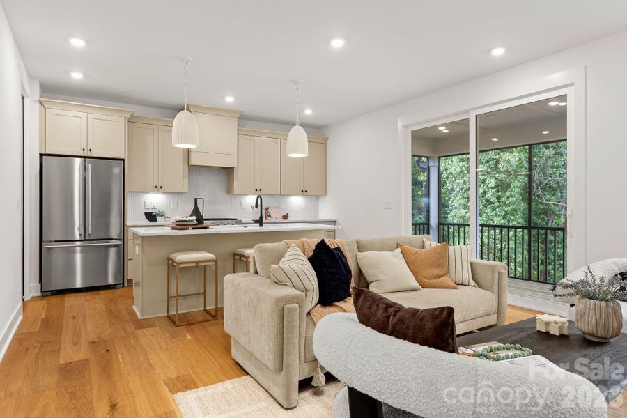 Furnished interior view inside a new home in , Charlotte (Image 19). Furnished interior view inside a new home in , Charlotte (Image 19).