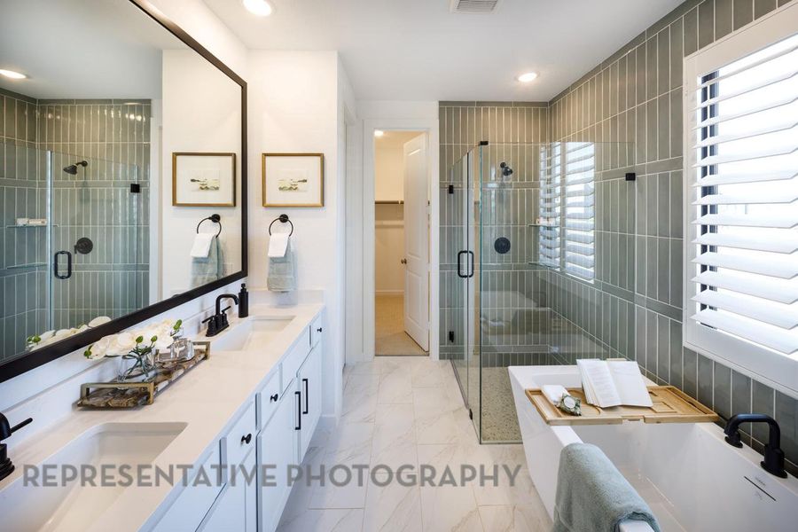 Furnished interior view inside a new home in Easton Park, Austin (Image 39).