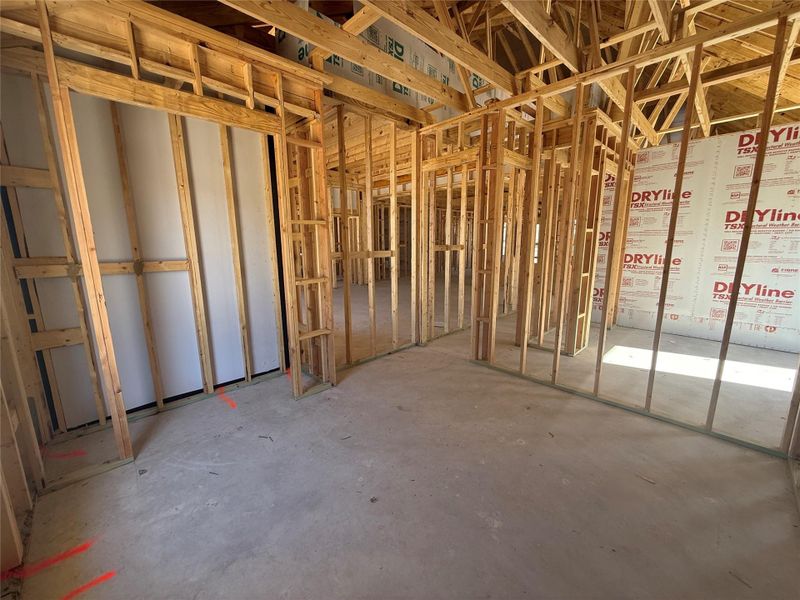 In-progress construction of a new home in Provence, Austin, TX (Image 24).