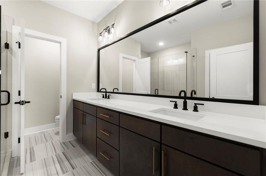 Furnished interior view inside a new home in West Town, Atlanta (Image 36). Furnished interior view inside a new home in West Town, Atlanta (Image 36).