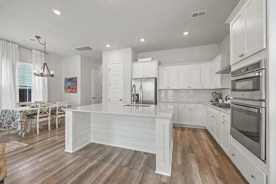 Furnished interior view inside a new home in Limehouse Village: Row Collection, Summerville (Image 38).