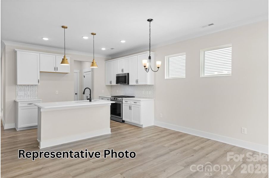 Furnished interior view inside a new home in Caldwell Forest, Charlotte (Image 5).