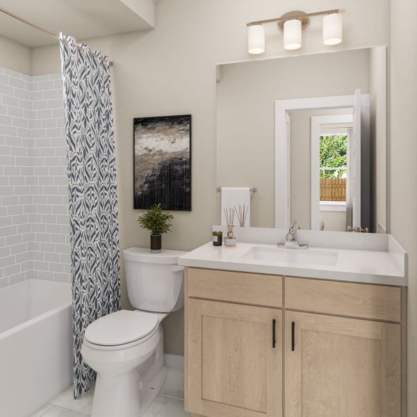 Furnished interior view inside a new home in Park Central, Georgetown (Image 8).