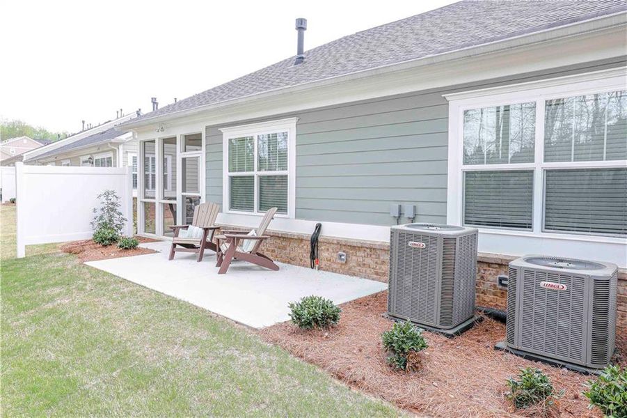 Exterior details and patio area of a home in , Cumming (Image 31). Exterior details and patio area of a home in , Cumming (Image 31).