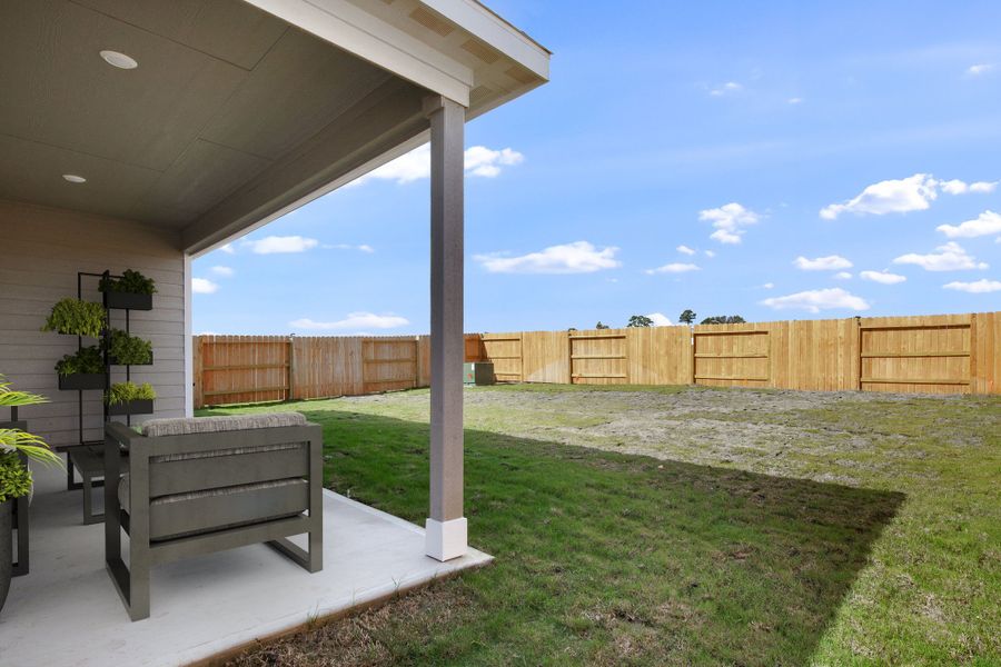 Exterior details and patio area of a home in Hockley Meadows, Hockley (Image 3).