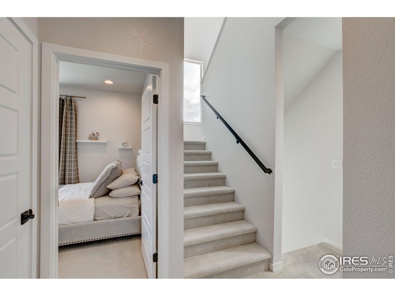 Stairway leading to the Roof Top Deck